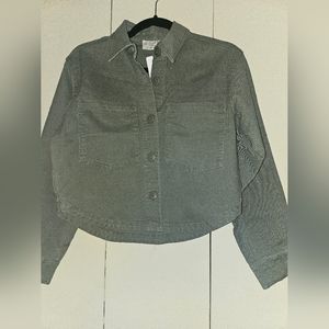 NEW Z SUPPLY cropped twill jacket in evergreen